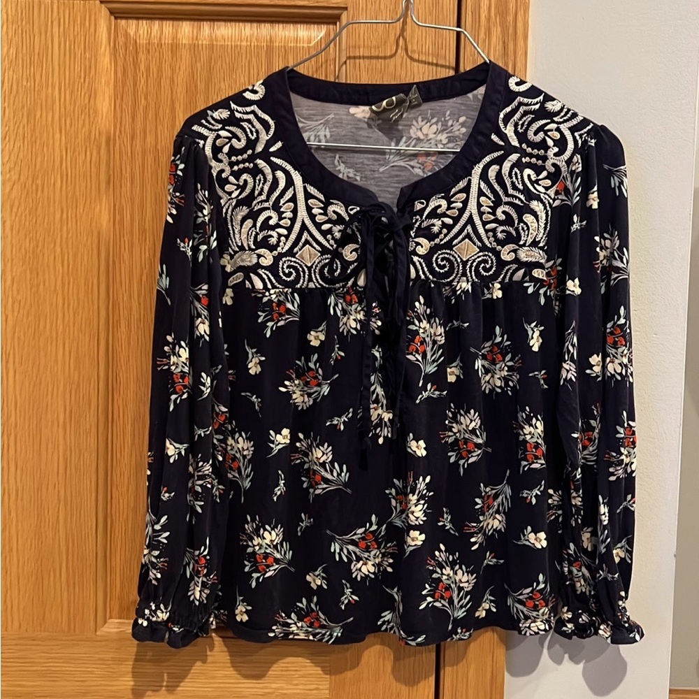 Anthropologie | One September Sydney Floral Top size Petite Small